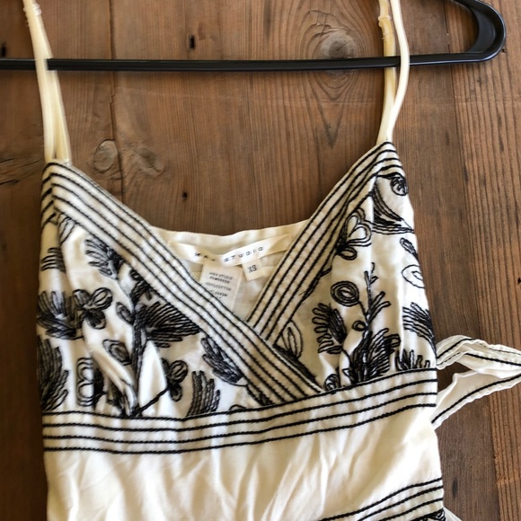 Cute White and Black Summer Dress - Picture 2 of 4